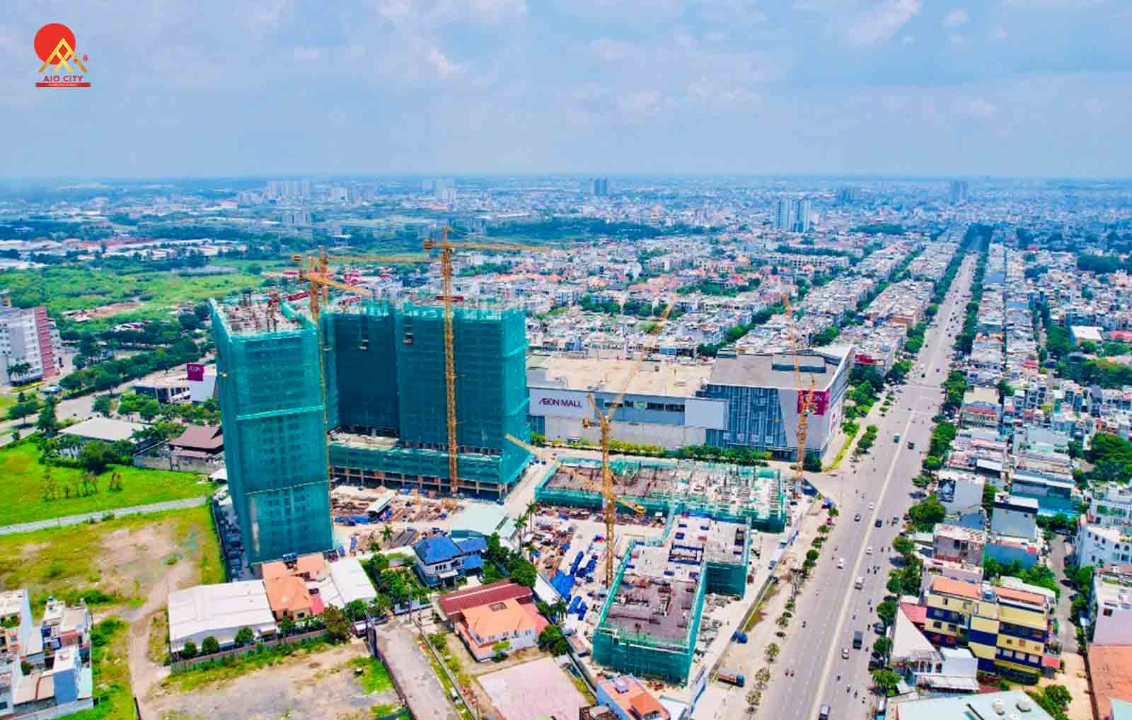 Tiến độ xây dựng Aio City Tên Lửa Quận Bình Tân tháng 9 năm 2022